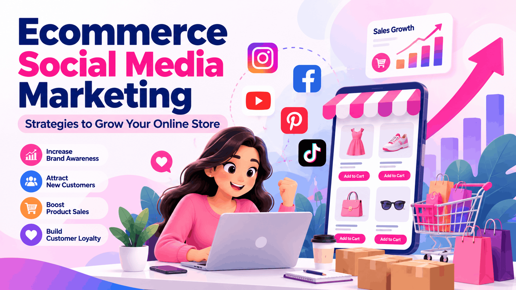 Ecommerce Social Media Marketing: Grow Online Store