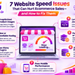 Seven common website speed issues affecting ecommerce website performance and online sales