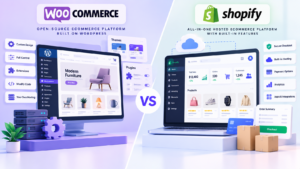 WooCommerce vs Shopify comparison for an online store
