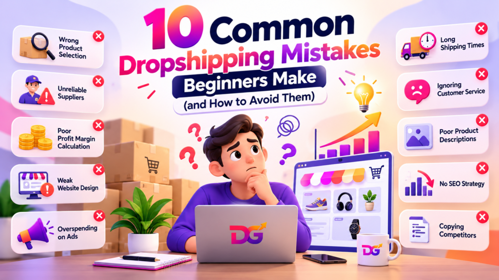 common dropshipping mistakes beginners